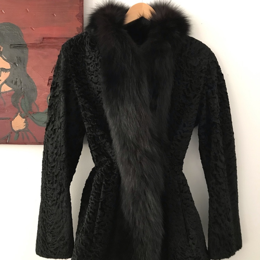 Vintage Fur/Fur Trimmed Coat